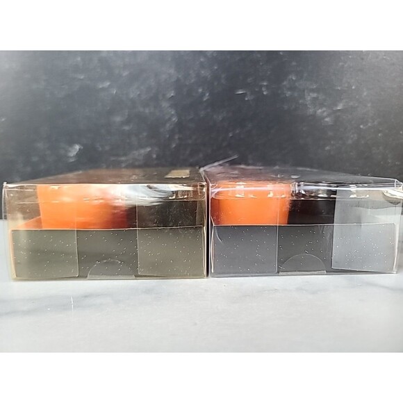 Pier 1 Imports Unscented Votives Two Sets Of 6 Orange And Black, READ - Picture 4 of 10